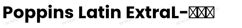 Poppins Latin ExtraL字体转换